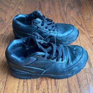 Nike Kids Black Lace-Up Sneakers